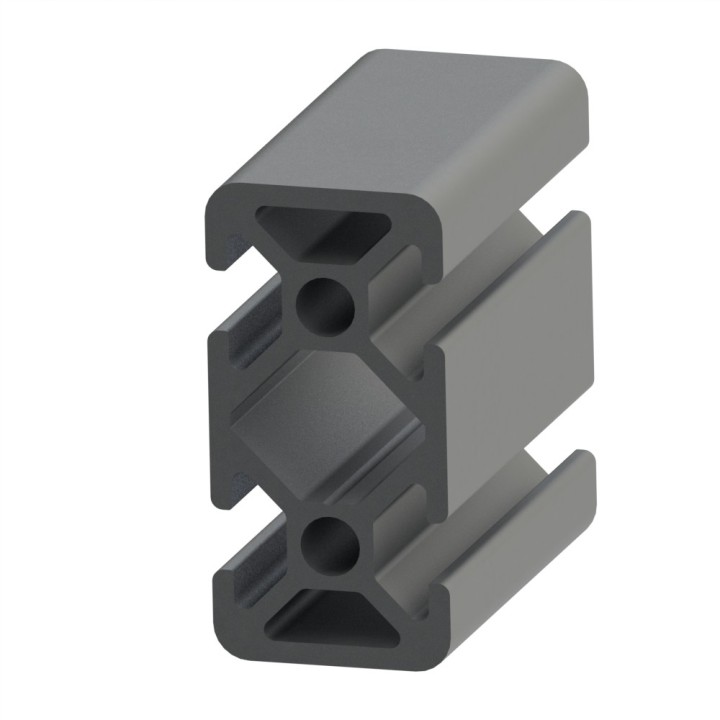 Profilé aluminium (Coupe max 3 m) – Rainure 5 mm – Section 40x20 mm - 2N180 - Elcom shop
