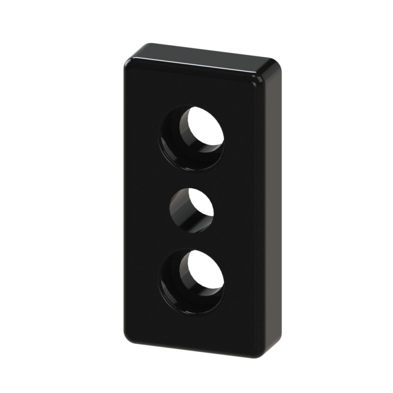 Plaque de base profilé aluminium (Boîte de 10 unités) - 10 mm – Section 90x45 mm - M16