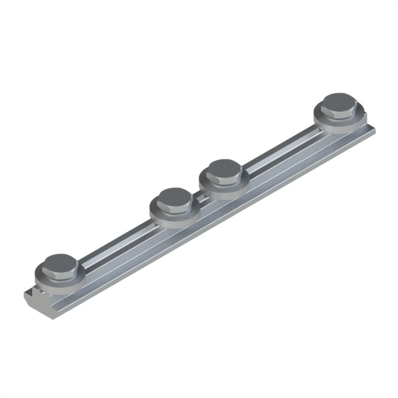 Barrette de liaison profilé aluminium (Boîte de 10 unités) – Rainure 10 mm – 180 mm