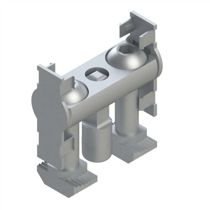Jonction à boulons (Boîte de 10 unités) profilé aluminium - 10 45