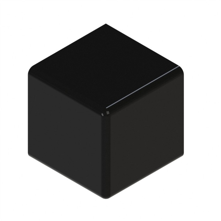 Raccord d’angle cube profilé aluminium (Boîte de 10 unités) – 10 mm – 45 mm – 2D