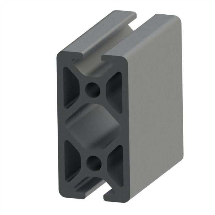 Profilé aluminium (Coupe max 3 m) – Rainure 5 mm – Section 40x20 mm - 4N180 - Elcom shop