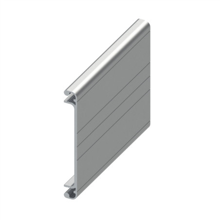 PAS ENCORE METTRE EN LIGNE Couvercle goulotte profilé aluminium (Barre de 3 m) - U - 80 mm