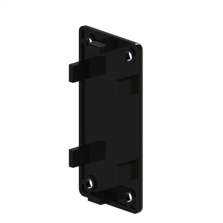 Embout goulotte profilé aluminium – Section 80x40 mm