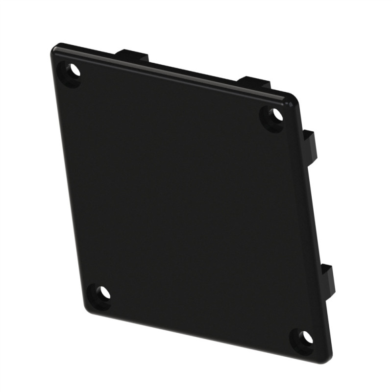 Embout goulotte profilé aluminium – Section 80x80 mm