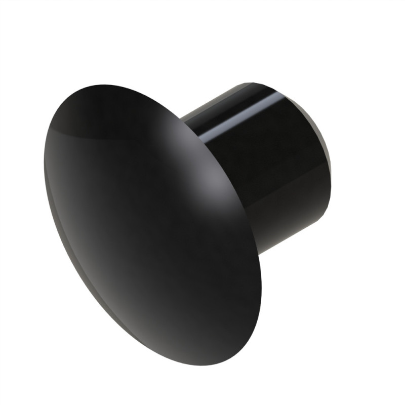 Bouchon profilé aluminium – 5 – D4,3 - Noir