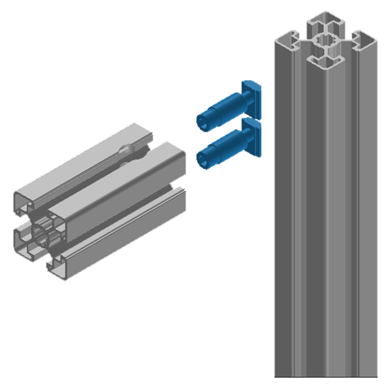 Fixation automatique sur profilés alu