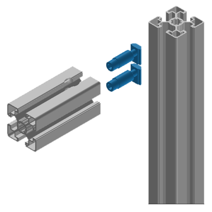 Fixation automatique sur profilés alu