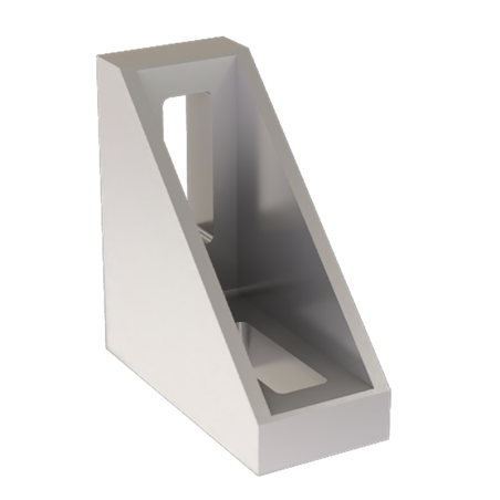 Equerre profilé aluminium – Section 40x40x18 mm - Al - Sablé