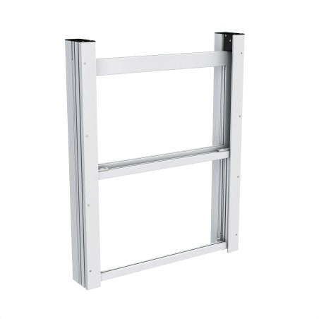 Profilé cache-rainure (Barre de 2 m) - Rainure 6 mm – PP - Gris