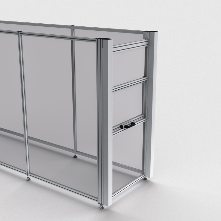 Poste de travail ergonomique - 1200x700 mm - Fixe